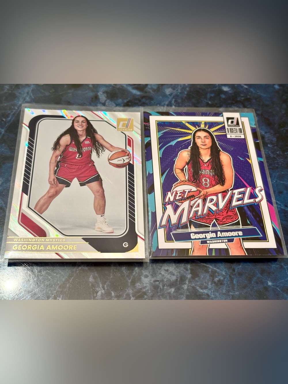 Georgia Amoore Basketball Cards Washington Mystics